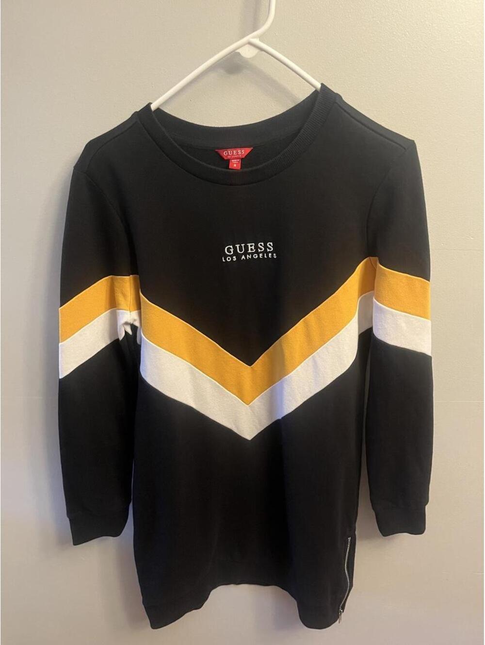 Guess Women's Black and Multi Sweatshirt